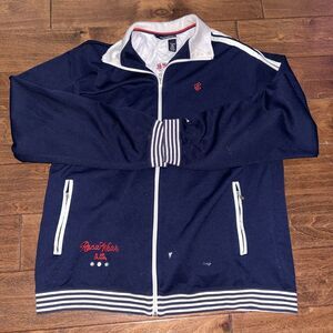 RocaWear La Familia Y2K Jay-Z Track Jacket Navy XL w/pins & embroidered Logo‎